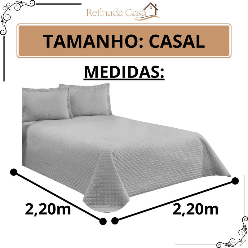 Kit Cobre Leito Veneza Casal Padrão Cama Box Varias Cores